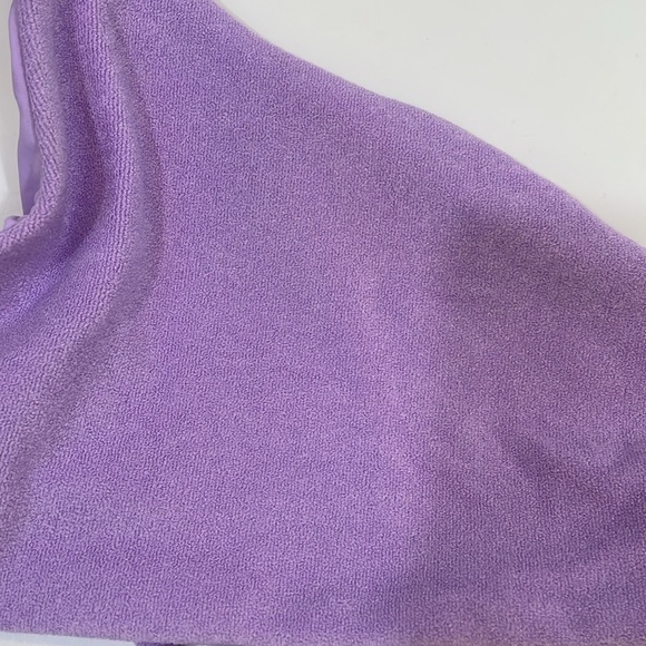 NWT JADE Swim Bikini Top Apex One Shoulder In Lilac Terry Size L - Picture 11 of 11